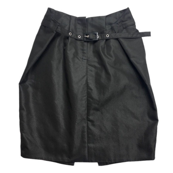 JUST Cavalli Belted waist Mini Skirt In Black - Picture 2 of 7